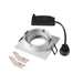 Back view product picture of SLV Aluminium NEW TRIA® 75, recessed ceiling light, square, max. 10W GU10, white