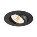 SLV Aluminium NEW TRIA® 68, recessed ceiling light, 3000K, 38°, IP 20, round, black