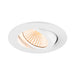 Bottom view product picture of SLV Aluminium NEW TRIA® 68, recessed ceiling light, 1800-3000K, 60°, IP 20, round, white
