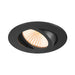 Bottom view product picture of SLV Aluminium NEW TRIA® 68, recessed ceiling light, 1800-3000K, 60°, IP 20, round, black
