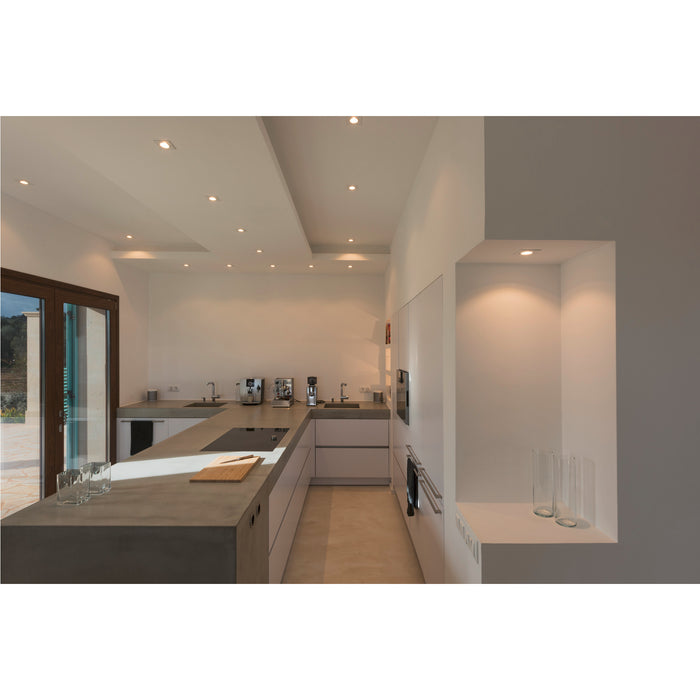 Ambient picture of SLV Aluminium NEW TRIA® 68, recessed ceiling light, 1800-3000K, 38°, IP 20, square, white