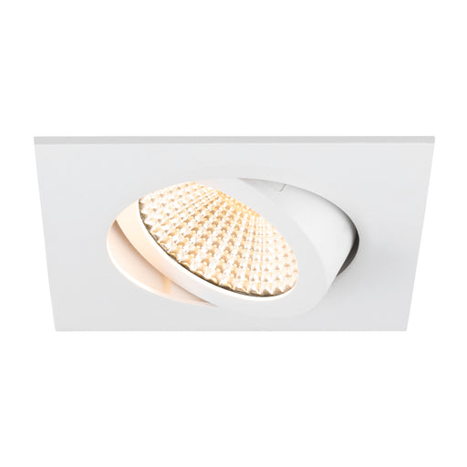 SLV Aluminium NEW TRIA® 68, recessed ceiling light, 1800-3000K, 60°, IP 20, square, white
