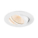 Sloping product picture of SLV Aluminium NEW TRIA® UNIVERSAL 68, recessed ceiling light, 2500/3000/4000K, 60°, IP 20, round, white