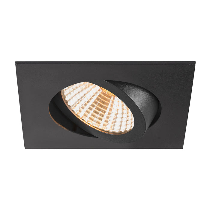 Front view product picture of SLV Aluminium NEW TRIA® UNIVERSAL 68, recessed ceiling light, 2500/3000/4000K, 38°, IP 20, square, black