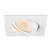 Sloping product picture of SLV Aluminium NEW TRIA® UNIVERSAL 68, recessed ceiling light, 2500/3000/4000K, 60°, IP 20, square, white