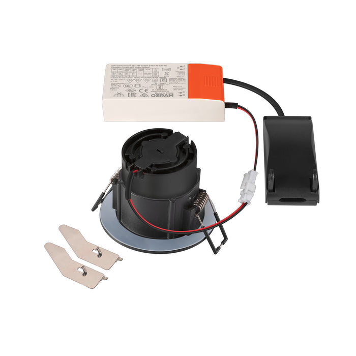 Bottom view product picture of SLV Aluminium NEW TRIA® UNIVERSAL 68, recessed ceiling light, 2500/3000/4000K, 38°, IP 20 / IP 65, round, black