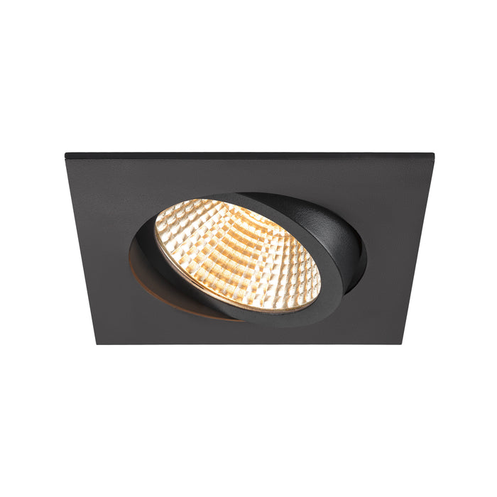 Bottom view product picture of SLV NEW TRIA® 95, ceiling installation ring, L: 11 W: 11 H: 2.6 cm, IP 20, black