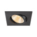 Bottom view product picture of SLV NEW TRIA® 95, ceiling installation ring, L: 11 W: 11 H: 2.6 cm, IP 20, black