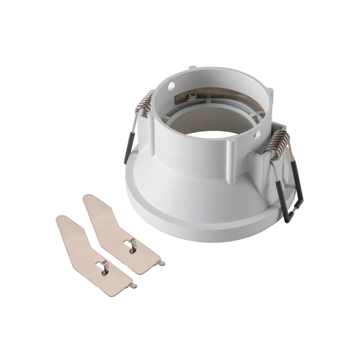 Back view product picture of SLV NEW TRIA® 75, ceiling installation ring, recessed, attachment, D: 8.2 H: 4.9 cm, IP 20, white