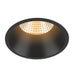 Bottom view product picture of SLV NEW TRIA® 95, ceiling installation ring, recessed, D: 10.3 H: 5.5 cm, IP 20, black