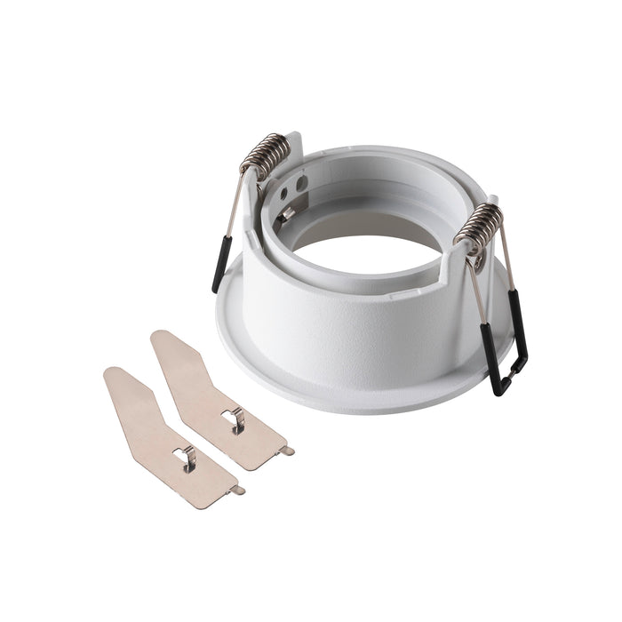 Back view product picture of SLV NEW TRIA® 68, ceiling installation ring, recessed, D: 8.2 H: 4.4 cm, IP 20, white