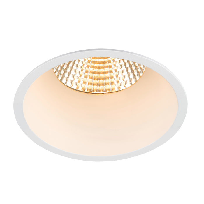 Bottom view product picture of SLV NEW TRIA® 95, ceiling installation ring, recessed, D: 10.3 H: 5.5 cm, IP 20, white