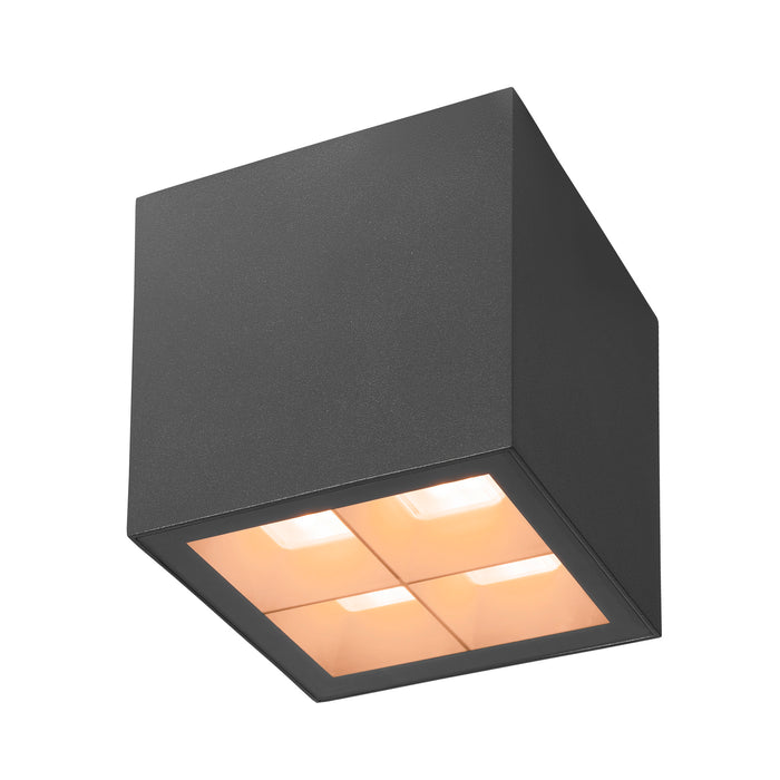 Bottom view product picture of SLV S-CUBE, ceiling-mounted light, 2700/3000K, 15W, PHASE, 80°, anthracite