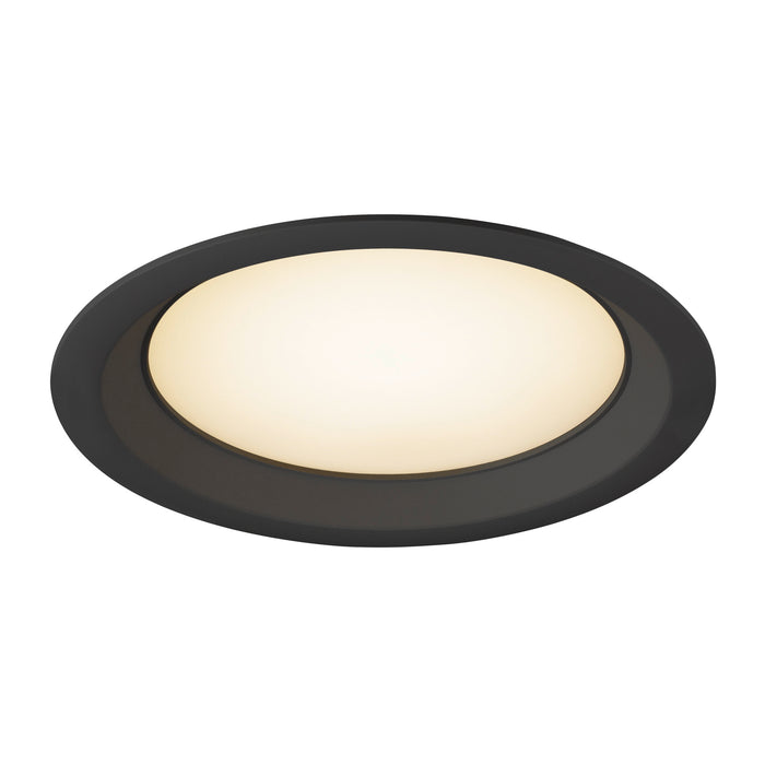 Front view product picture of SLV DOWNLIGHT V 200, slightly recessed cover black