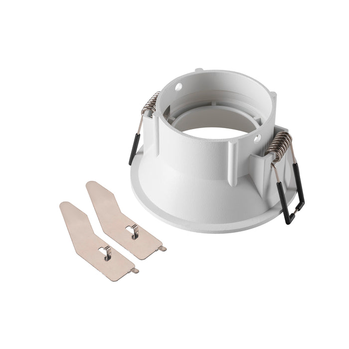 Back view product picture of SLV NEW TRIA® 75, ceiling installation ring, recessed, D: 8.2 H: 4.3 cm, IP 20, white