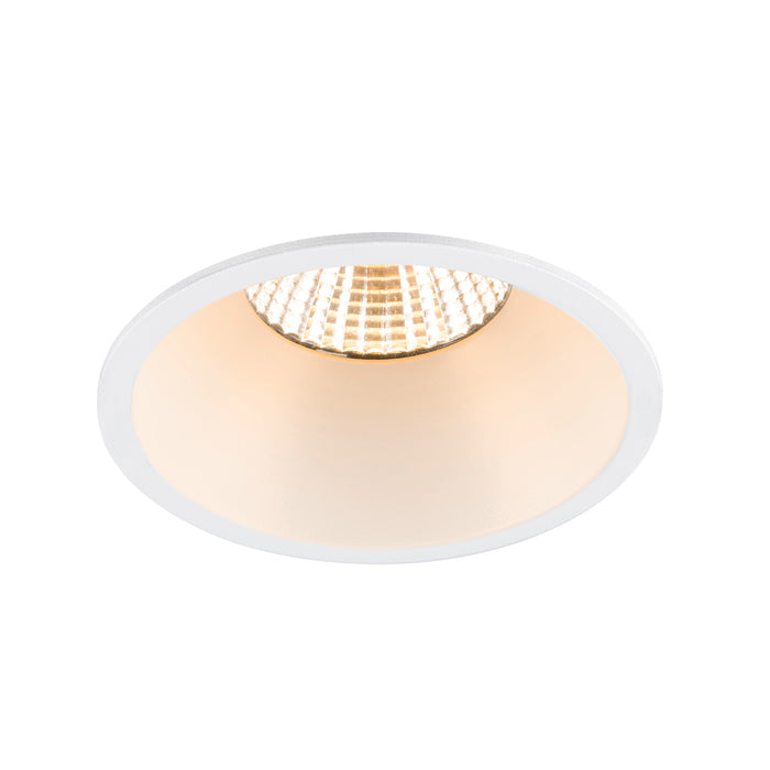 Bottom view product picture of SLV NEW TRIA® 75, ceiling installation ring, recessed, D: 8.2 H: 4.3 cm, IP 20, white