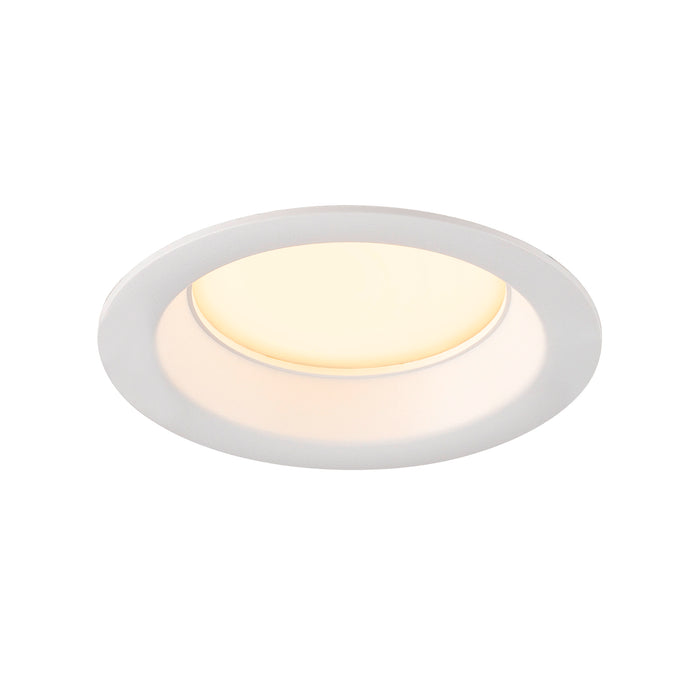Back view product picture of SLV DOWNLIGHT V 100, slightly recessed cover white
