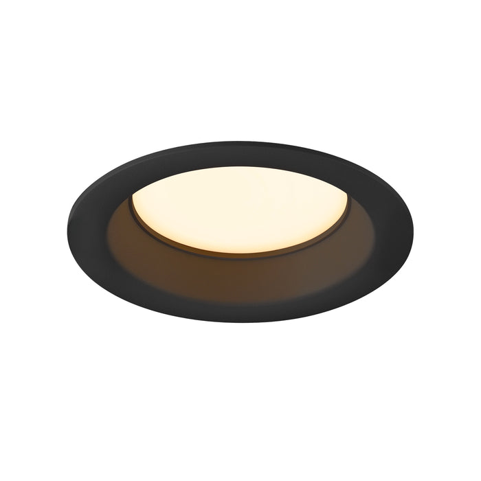 Back view product picture of SLV DOWNLIGHT V 100, slightly recessed cover black