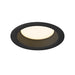 Bottom view product picture of SLV DOWNLIGHT V 100, slightly recessed cover black