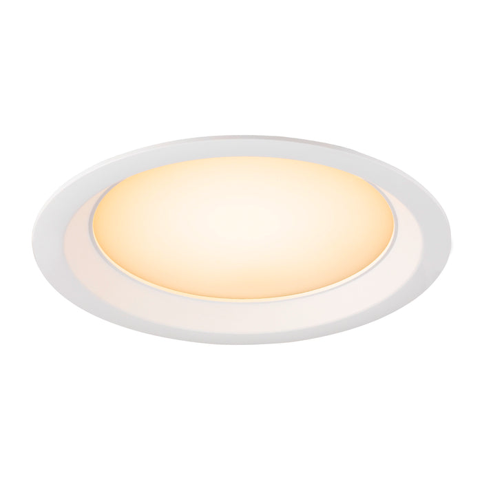 Back view product picture of SLV DOWNLIGHT V 200, slightly recessed cover white