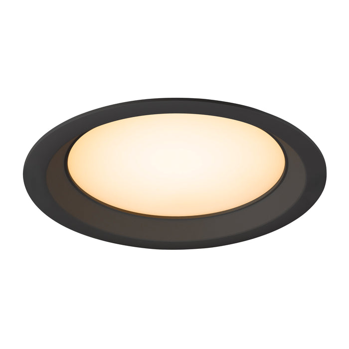 Back view product picture of SLV DOWNLIGHT V 200, slightly recessed cover black