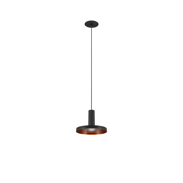 View from the right side product picture of SLV LALU®, pendant light, Led Base, Mix&Match, recessed, 150cm, 9.5W, 3000K, PHASE, black