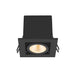 Detailed view product picture of SLV Aluminium KADUX, recessed ceiling light, single, 3000K, 38°, IP 20, square, black