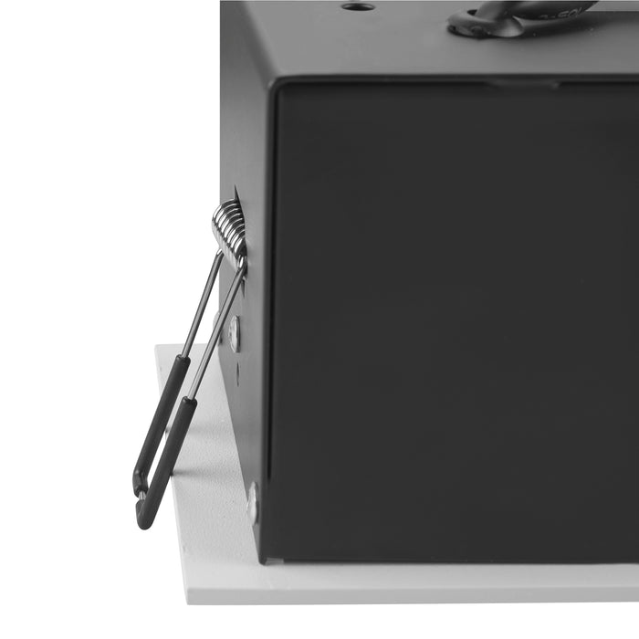 Sloping product picture of SLV Aluminium KADUX, recessed ceiling light, single, 3000K, 38°, IP 20, square, white