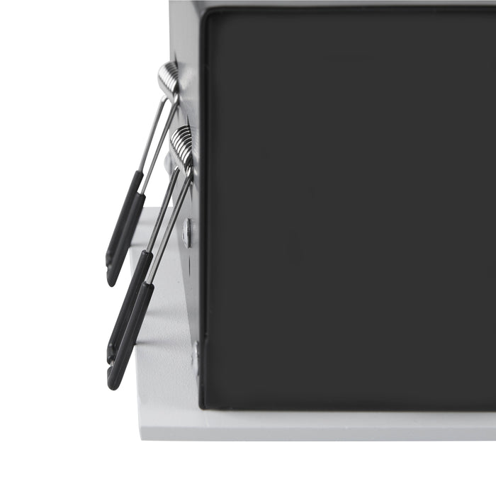 Sloping product picture of SLV Aluminium KADUX, recessed ceiling light, double, 3000K, 38°, IP 20, square, white