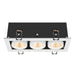 Detailed view product picture of SLV Aluminium KADUX, recessed ceiling light, triple, 3000K, 38°, IP 20, square, white