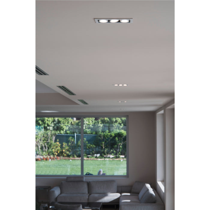Ambient picture of SLV Aluminium KADUX, recessed ceiling light, triple, 3000K, 38°, IP 20, square, white