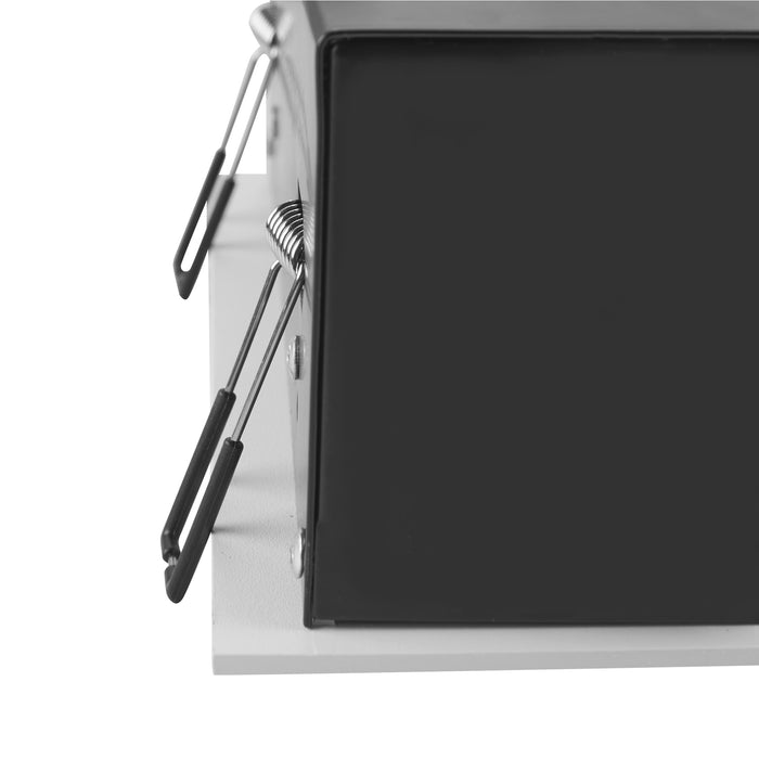 Sloping product picture of SLV Aluminium KADUX, recessed ceiling light, triple, 3000K, 38°, IP 20, square, white