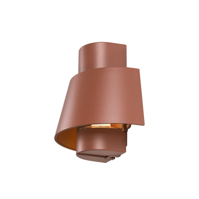 Back view product picture of SLV PHOTONI, wall-mounted light, conical, 1x max. 13W, E27, rust