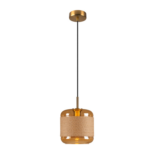 SLV PANTILO ROPE 20, pendant light, 250cm, E27, 15W, gold