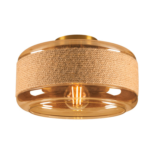 SLV PANTILO ROPE 27, wall and ceiling-mounted light, cylindrical, 1x max. 15W E27, gold
