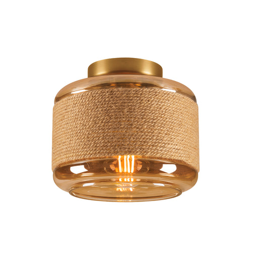 SLV PANTILO ROPE 19, wall and ceiling-mounted light, cylindrical, 1x max. 15W E27, gold