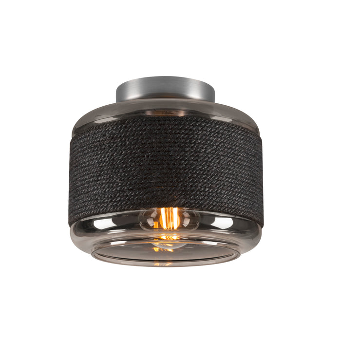SLV PANTILO ROPE 19, wall and ceiling-mounted light, cylindrical, 1x max. 15W E27, silver