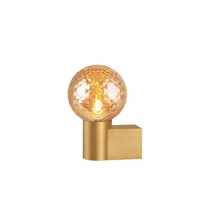 Front view product picture of SLV VARYT, wall-mounted light, round, 1x max. 6W E14, copper