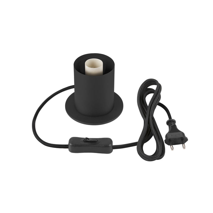 Front view product picture of SLV VARYT, table lamp, E14, IP20, black