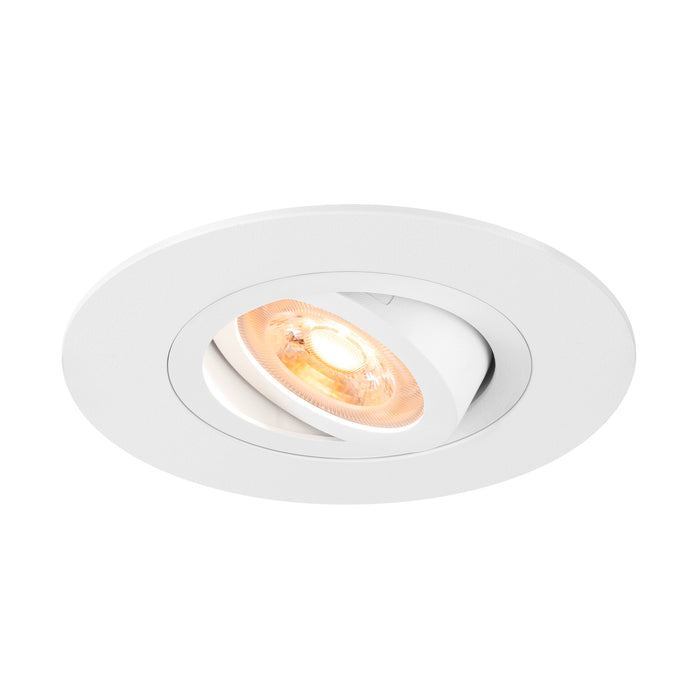 SLV Aluminium NEW TRIA® 75 XL, recessed ceiling light, round, max. 10W, GU10, white