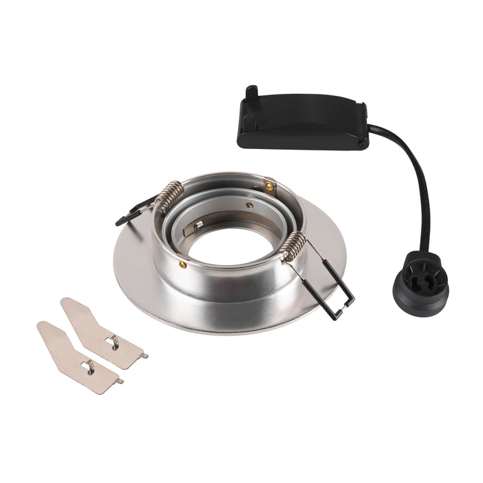 Back view product picture of SLV Aluminium NEW TRIA® 75 XL, recessed ceiling light, round, max. 10W , GU10, aluminium