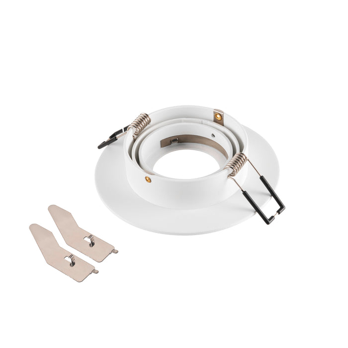 Back view product picture of SLV NEW TRIA® 75 XL, ceiling installation ring, D: 11 H: 2.6 cm, IP20, white