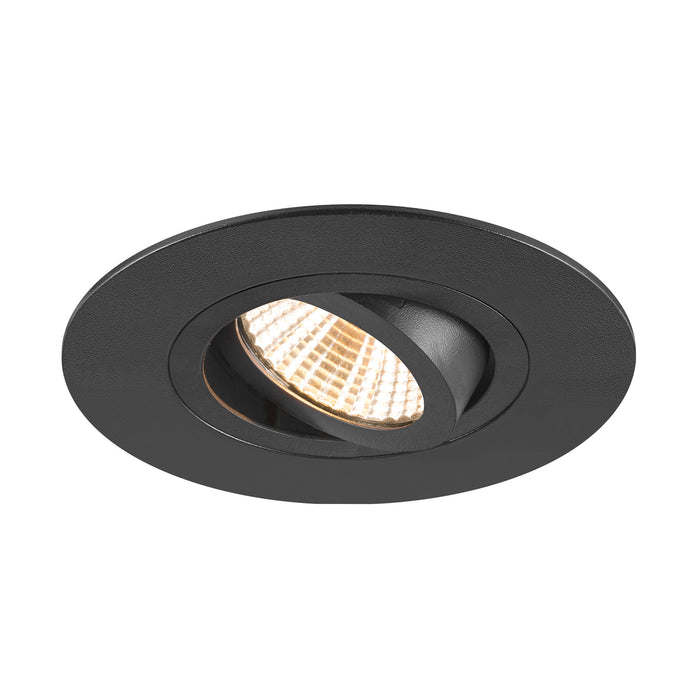Bottom view product picture of SLV NEW TRIA® 75 XL, ceiling installation ring, D: 11 H: 2.6 cm, IP20, black