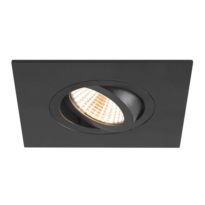 Bottom view product picture of SLV NEW TRIA® 75 XL, ceiling installation ring, L: 11 W: 11 H: 2.6 cm, black