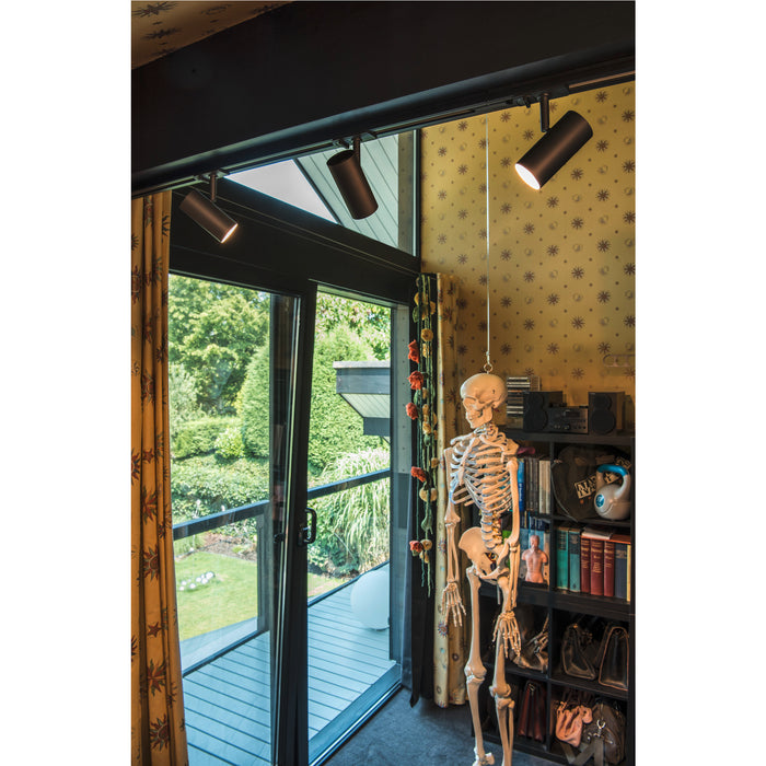 Similar figure of SLV Aluminium NOBLO® SPOT, 1~ spot, round, 2700K, 6W, trailing-edge phase, 32°, black