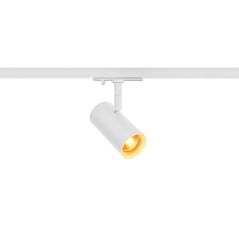 SLV Aluminium NOBLO® SPOT, 1~ spot, round, 2700K, 6W, trailing-edge phase, 32°, white