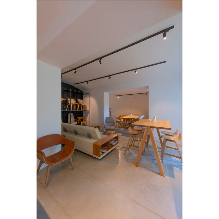 Similar figure of SLV Aluminium NOBLO® SPOT, 3~ spot, round, 2700K, 6W, trailing-edge phase, 32°, black