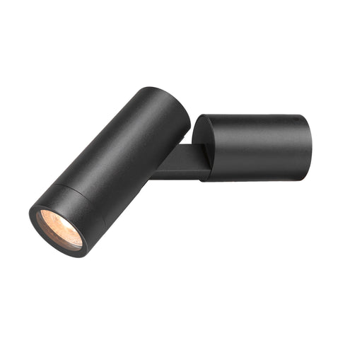 SLV S-TUBE, wall-mounted light, round, GU10, 1x max. 10 W, black