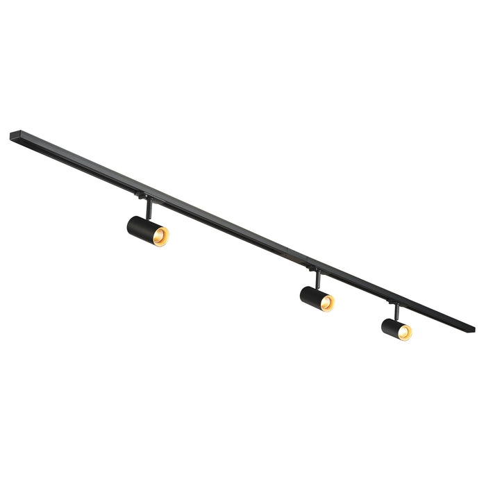 Back view product picture of SLV Aluminium NOBLO® SPOT, track system set, round, 2700K, 19W, trailing-edge phase, 32°, black