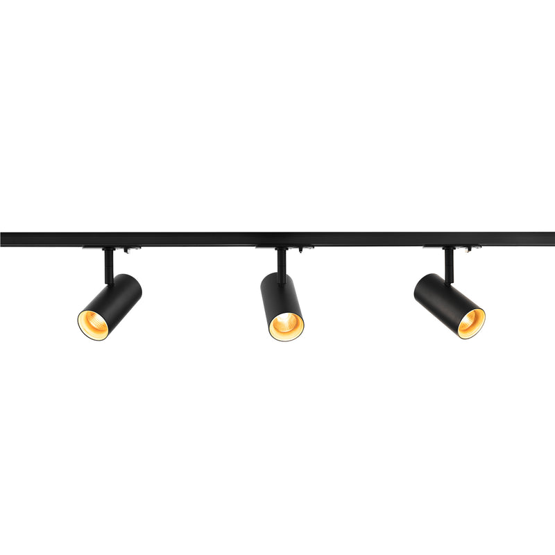 Bottom view product picture of SLV Aluminium NOBLO® SPOT, track system set, round, 2700K, 19W, trailing-edge phase, 32°, black